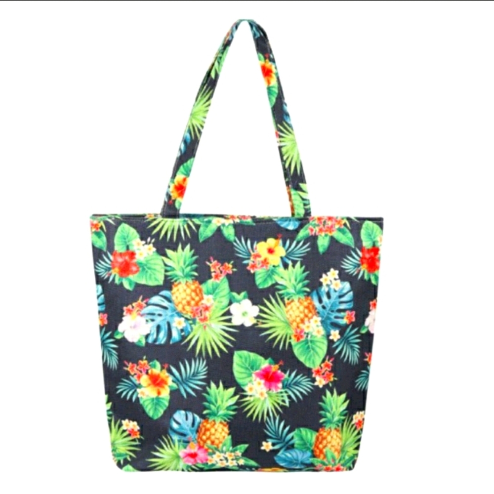 ⛱️ Beautiful Navy Tropical Tote 🍍
